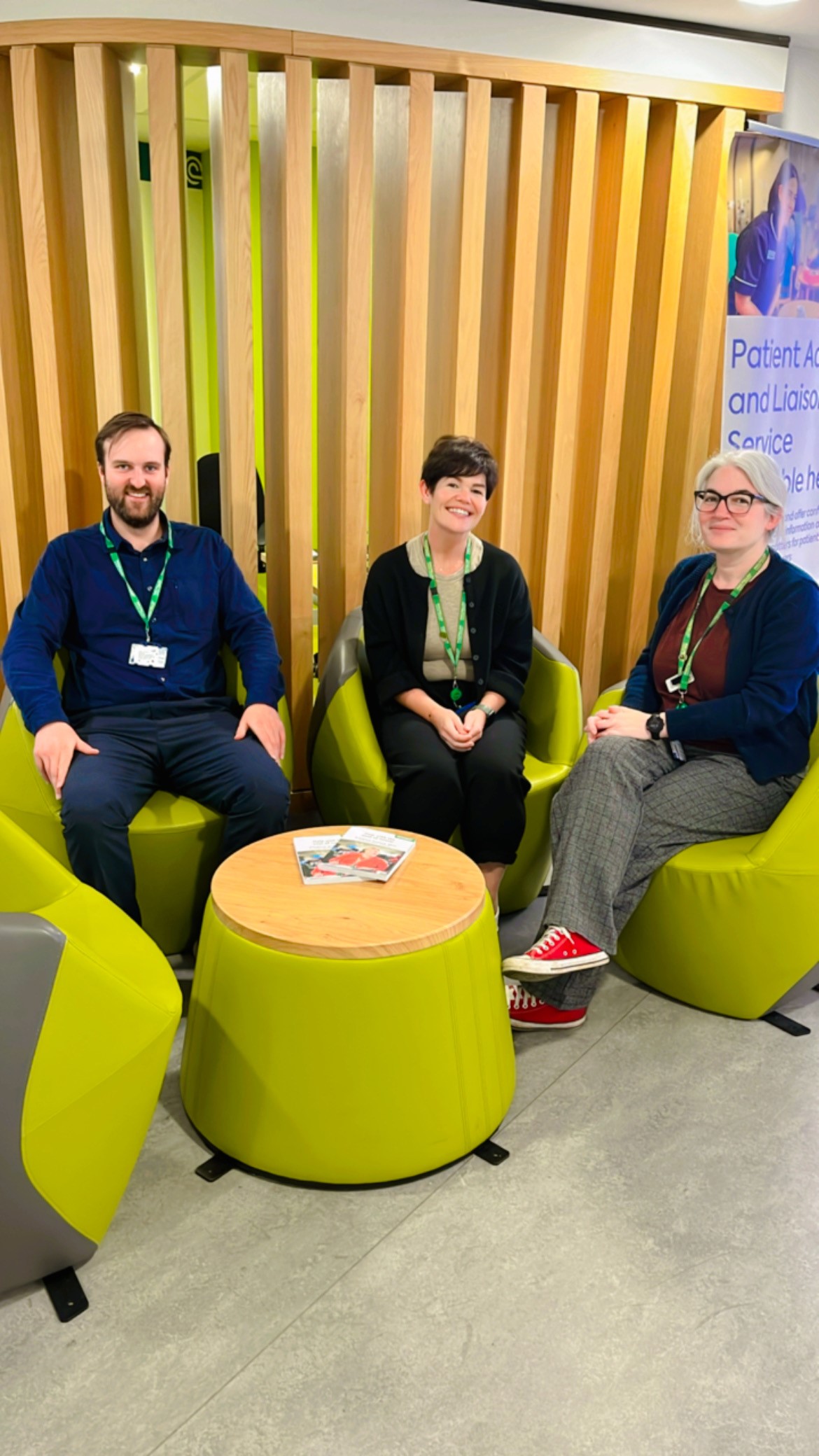 Three members of the Clatterbridge Macmillan Money and More welfare benefits team